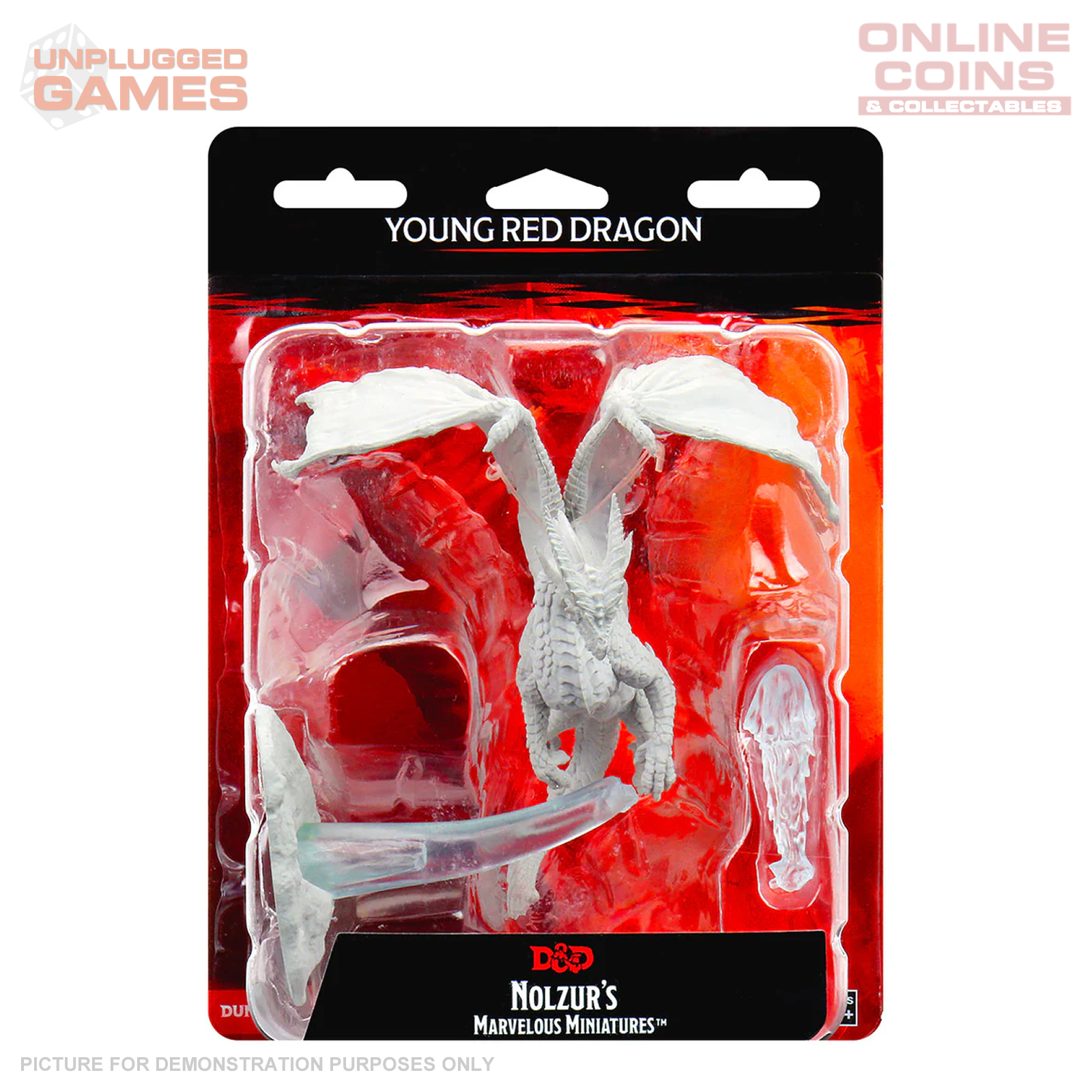 Dungeons & Dragons Nolzurs Marvelous Unpainted Miniatures - Young Red Dragon